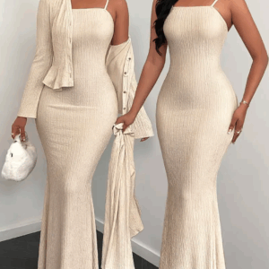 Ensemble robe camisole (22.000Fcfa)