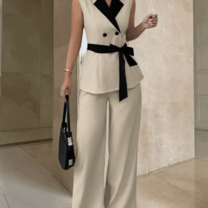 Ensemble costume col noir (20.000Fcfa)